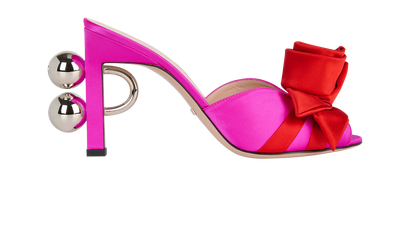 Gucci Shawana Flower Mules, front view