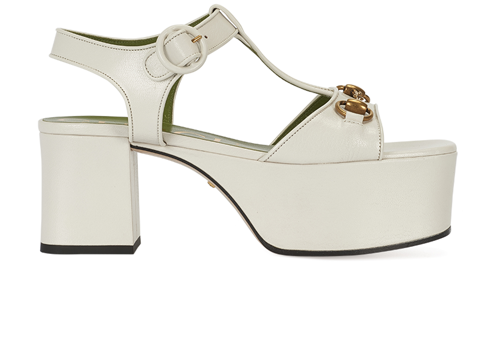 Gucci white platform discount heels