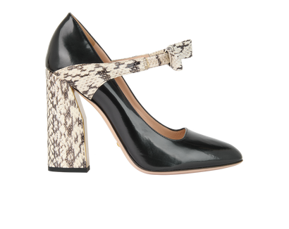 Gucci Nimue Bow Mary Jane Pumps, front view