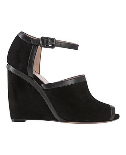 Gucci Peep Toe Wedges, front view