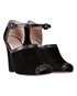 Gucci Peep Toe Wedges, side view