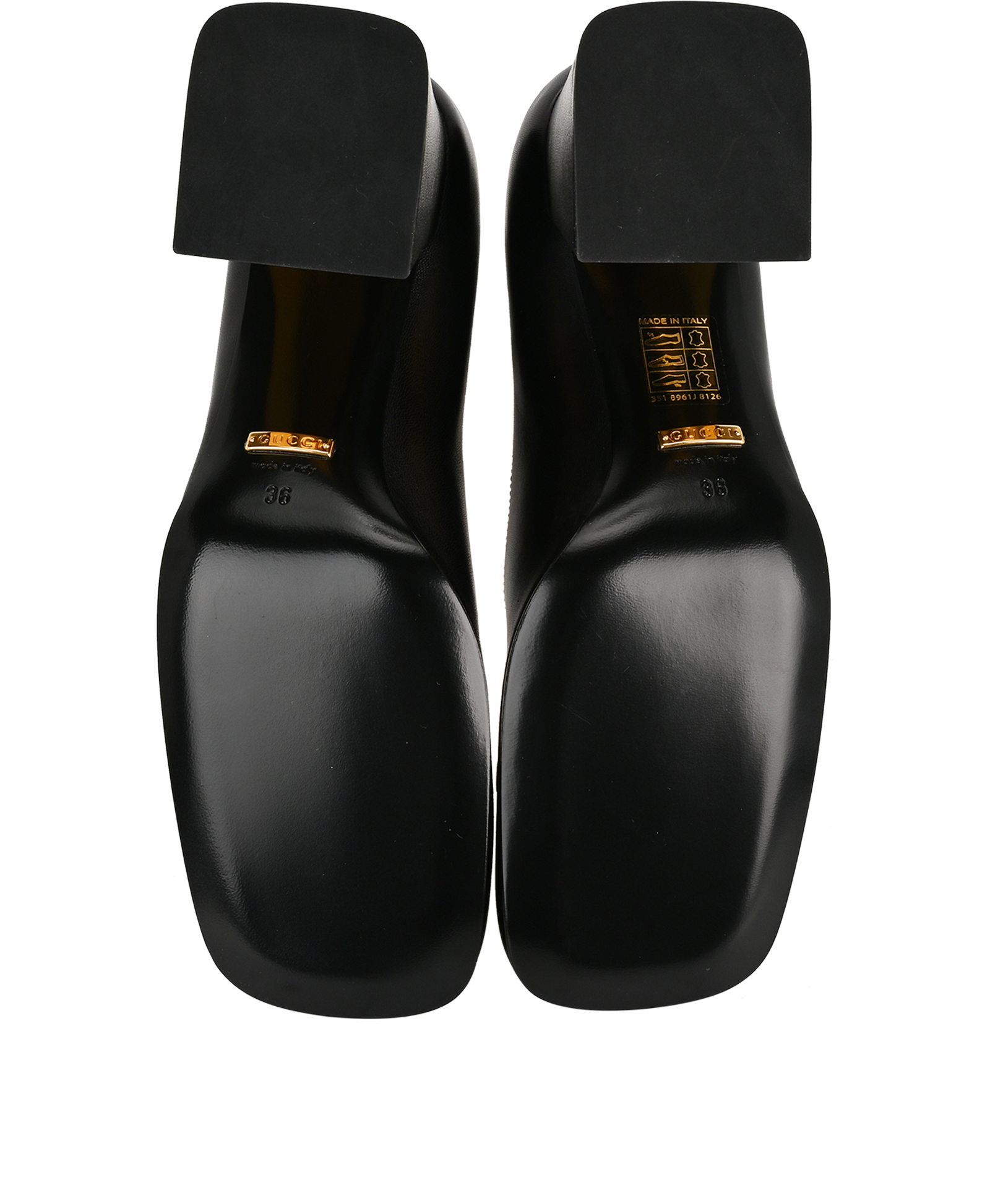 Gucci Horsebit Heels, &pound;275, Shoes, Black, Leather, Top view