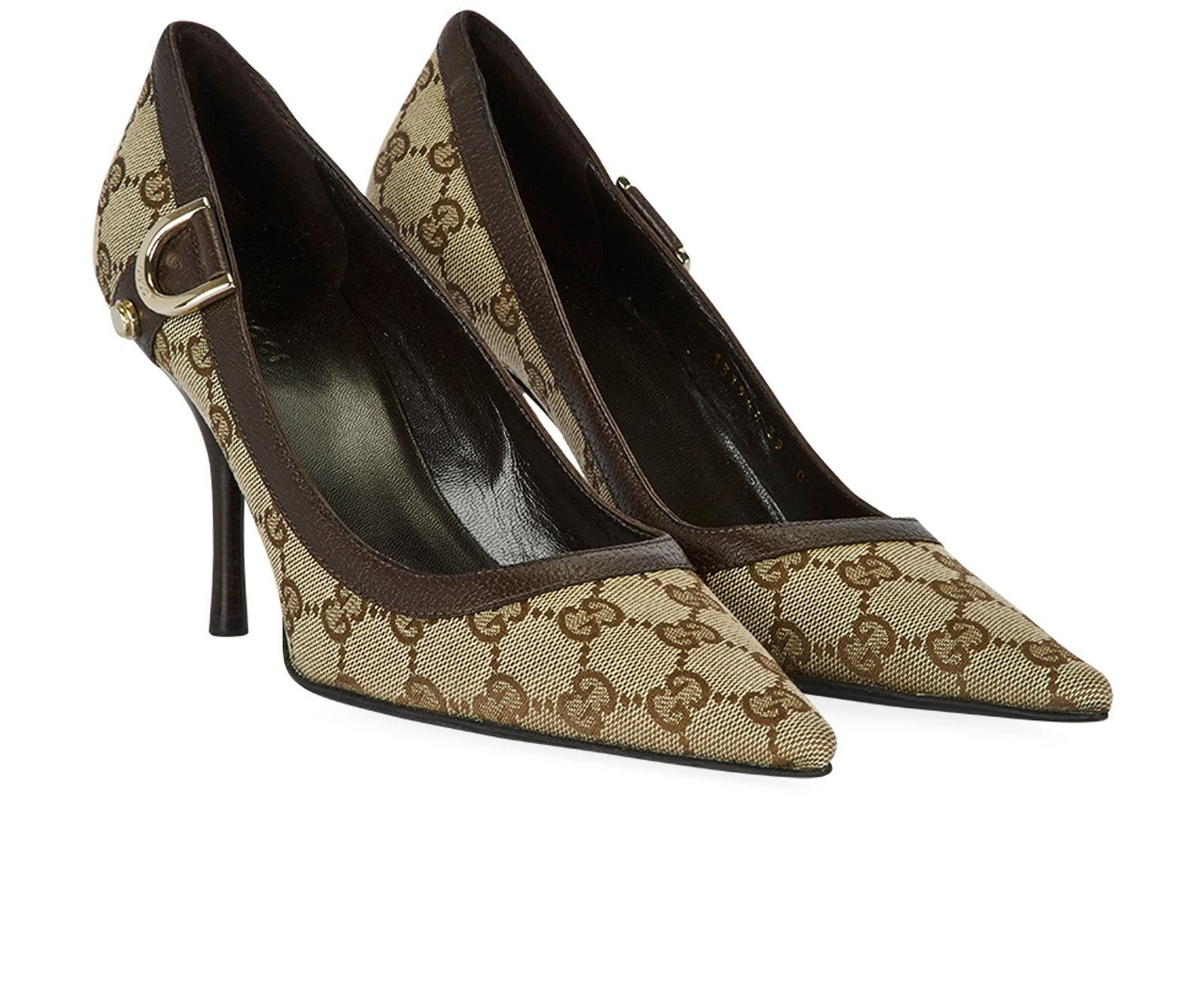 Gucci cheap monogram pumps