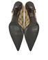 Gucci Monogram D-ring Pumps, top view