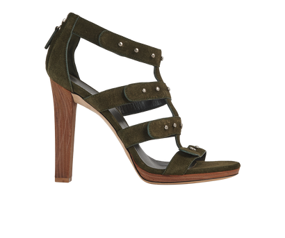 Gucci Gladiator Heeled Sandals, front view