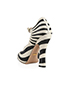 Gucci Lesley Mary Jane Zebra Shoes, back view