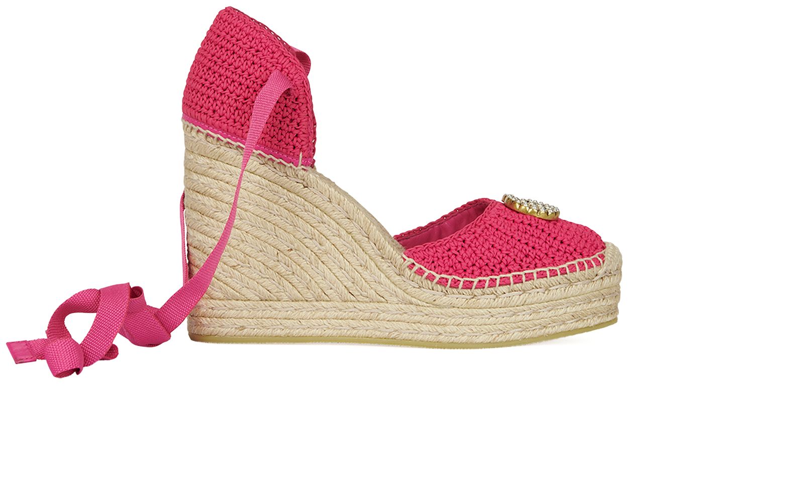 Gucci Crochet Espadrille 100 Wedges Heels Designer Exchange Buy Sell Exchange