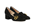 Gucci Fringed Marmont Midi Heel, side view
