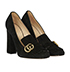 Gucci Marmont Mid Heels, side view