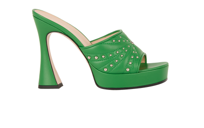 Gucci Marmont Studded Platform Sandals, front view