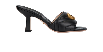 Gucci GG Marmont Heeled Mules, front view