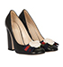 Gucci Rose Bow Block Heels, side view