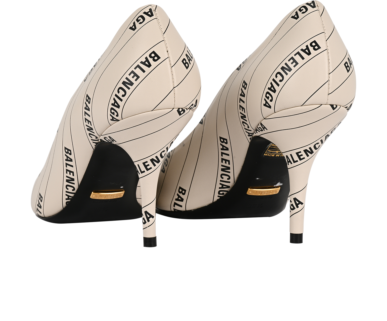 Gucci x Balenciaga Hacker Project Pumps, &pound;250, Shoes, Black/White, Leather, Back view