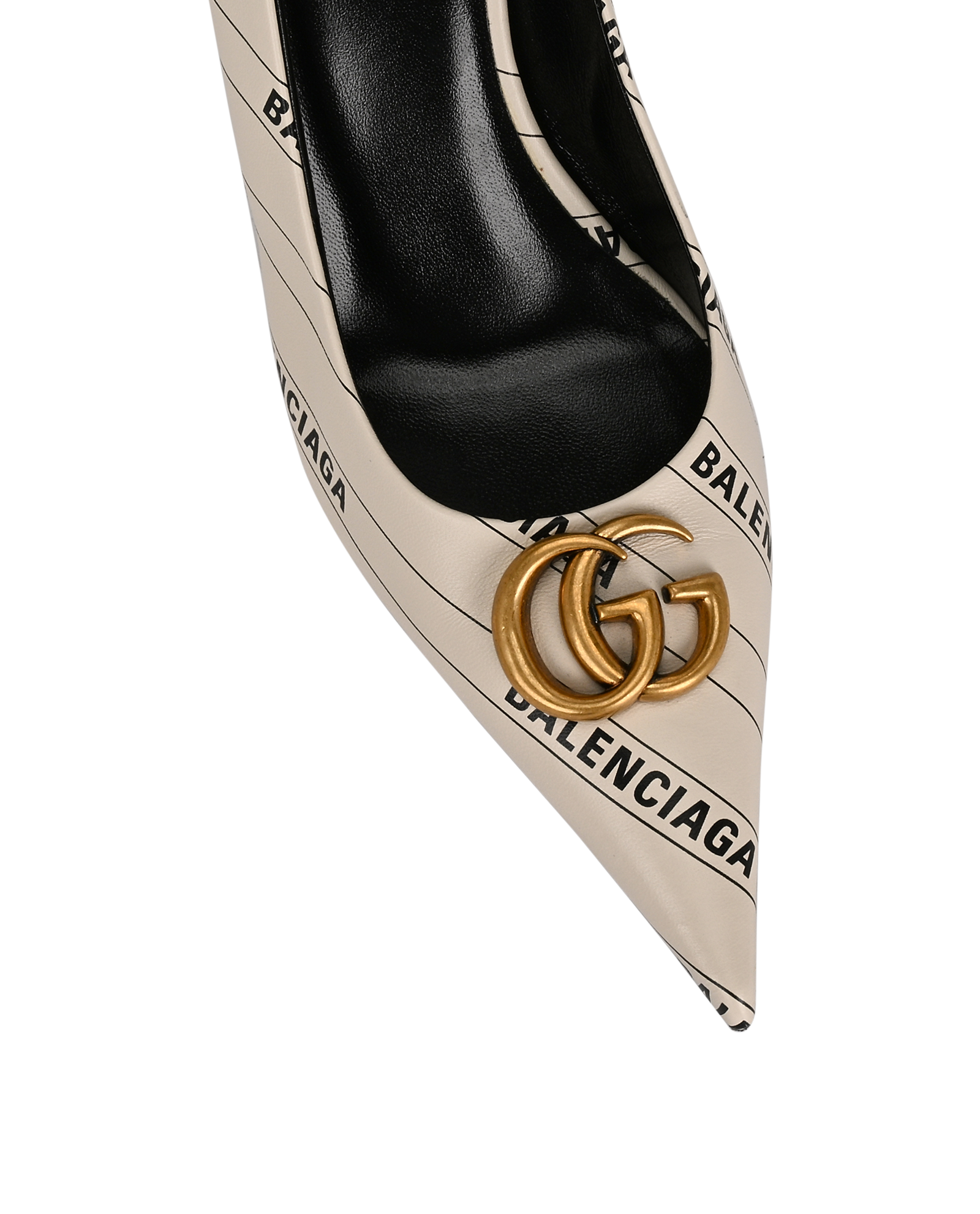 Gucci x Balenciaga Hacker Project Pumps, &pound;250, Shoes, Black/White, Leather, Other view