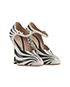Gucci Mary Jane Zebra Shoes, side view