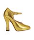 Gucci Gold Lesley Mary Jane Heels, front view
