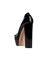 Gucci Horsebit Platform Heels, back view