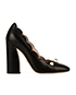 Gucci Scalloped Leather Willow Pearl Embellished, front view