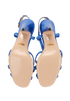 Gucci Crystal Interlocking G Sandals, &pound;295, Shoes, Blue, Leather, Top view
