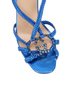 Gucci Crystal Interlocking G Sandals, &pound;295, Shoes, Blue, Leather, Other view