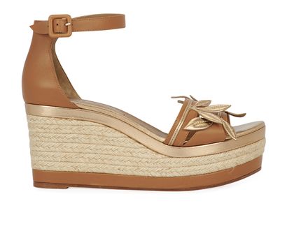 Hermès Mambo Espadrille Wedges, front view