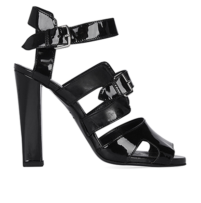Herm�s Double Ankle Strap Open Toe Sandals, front view