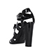 Herm�s Double Ankle Strap Open Toe Sandals, back view