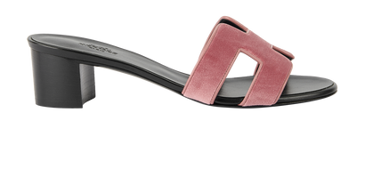 Hermes Oasis Sandals, &pound;495, Shoes, Pink, Suede, Front view