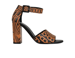 Hermes Antalya Sandals, Leather, Brown/Black, UK4, B, 2*