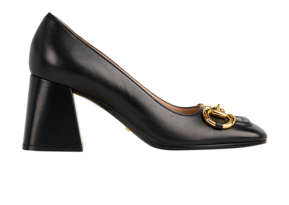 Gucci Horsebit Block Heel Pumps, front view
