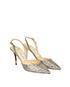 Jimmy Choo Sparkle Slingbacks, side view