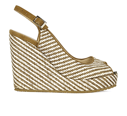 Jimmy Choo Woven Platform Wedges, front view