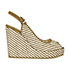 Jimmy Choo Woven Platform Wedges, front view