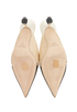 Jimmy Choo Kitten Heels, &pound;170, Shoes, Beige/Black, Leather, Top view