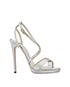 Jimmy Choo Strappy Heels, front view