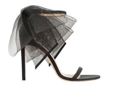 Jimmy Choo Aveline 100 Bow Sandals, front view