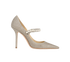 Jimmy Choo Bing 100 Glitter Pumps, front view