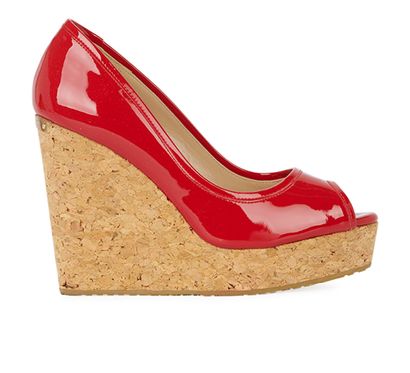 Jimmy Choo Peep Toe Wedges, front view