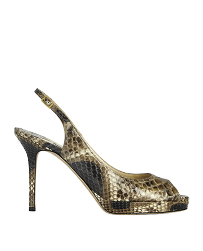 Jimmy Choo Snakeskin Sandals, front view