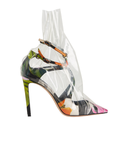 Jimmy Choo X Off-White Claire Pumps, PVC/Satin, Multi, UK6, B/DB, 2*