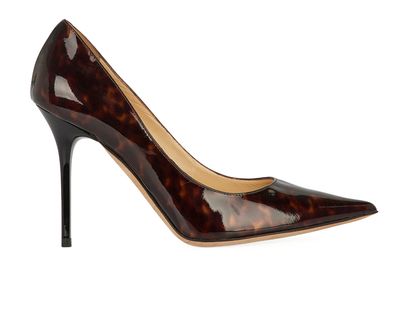 Jimmy Choo Leopard Print Heels, front view