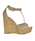 Jimmy Choo Cork Wedge Sandals, front view