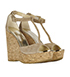 Jimmy Choo Cork Wedge Sandals, side view