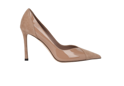 Jimmy Choo Cass 95 Heels, Patent Leather/Suede, Pink, UK3, 3*