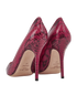 Jimmy Choo Abel Snake Embossed Pumps, back view