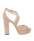 Jimmy Choo April 120 Platform Heels, front view