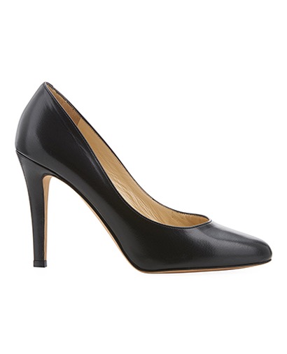 Jimmy Choo Heeled Lewis Pumps, &pound;85, Shoes, Black, Leather, Front view