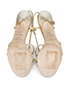 Jimmy Choo Gold Strap Sandals, top view