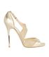 Jimmy Choo Tyne 120 Metallic Sandals, front view