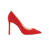 Jimmy Choo Romy 100 Court- UK8, &pound;150, Shoes, Red, Suede, Front view